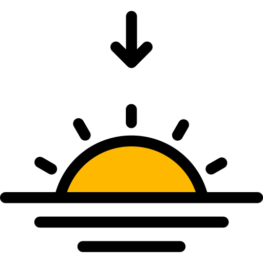 Icon of sunset